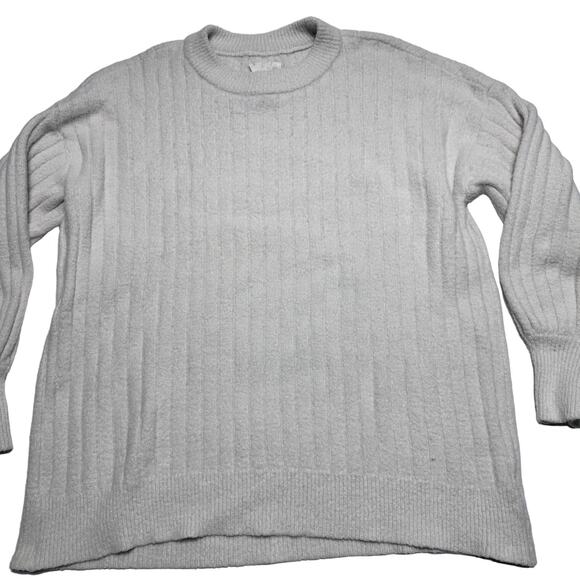 Aerie Ribbed Oversize White Soft Sweater Womens Size Xs - Picture 1 of 7